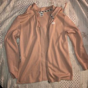 PINK soft zip up hoodie